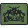 WARAGOD Semper Fidelis PVC nášivka, zelená