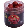 BLACK CARP - Dipované boilies 20 mm 150 g Jahoda Chilli
