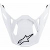 ALPINESTARS šilt pre prilby SUPERTECH S-M10 a S-M8 SOLID, ALPINESTARS (biely lesklý, verzia ECE 22.05)
