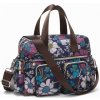 Kono crossbody taška Multipocket Flower navy