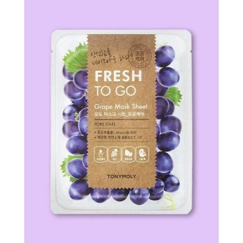 Tony Moly Fresh To Go Grape Mask Sheet Тextílna maska s extraktom z hrozna Fresh To Go Grape Mask Shee 20 g