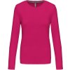 KARIBAN VINTAGE K383 / Dámske tričko s dlhým rukávom - fuchsia M