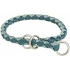 Obojok CAVO okrúhly polosťahovací, XS-S: 25-31 cm/ø 12 mm, petrolejová/šalviová