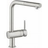 Grohe Minta - Drezová batéria s výsuvnou koncovkou, supersteel - 32168DC0