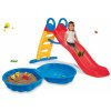 Smoby set šmykľavka Funny Toboggan 2 metrová a pieskovisko Mušľa 100 litrov 820401-2