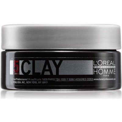 L’Oréal Professionnel Homme 5 Force Clay modelovacia hlina silné spevnenie 50 ml