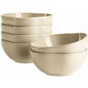 Mäser Súprava misiek 16 cm 6 ks, béžová CORDELIA