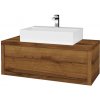 Dreja Umývadlová skriňa STORM SZZ 100 (umývadlo Kube) - D27 Cognac / D27 Cognac