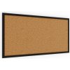 ALLboards Korková tabule 80x40 cm lakovaný dřevěný rám ČERNÝ TK84BK