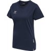 Hummel | hmlMOVE GRID COT. T-SHIRT S/S WOMAN | modrá| XL