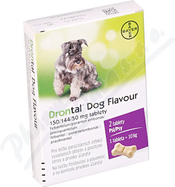 Drontal Dog Flavour 150/144/50 mg 2 tbl od 5,9 € - Heureka.sk