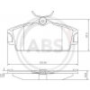 Sada brzdových platničiek kotúčovej brzdy A.B.S. 37046