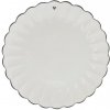 Bastion Collections Keramický tanier Pleated White 23 cm