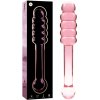 Ibiza Nebula Model 20 Dildo Borosilicate Glass 20.5 x 3 cm Pink