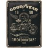 Plechová ceduľa Good Year - Motorcycle, 20 x 15 cm