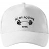 Silný ročník - Letopočet 1975 - Šiltovka so zahnutým šiltom a látkovou sponou - Univerzálna veľkosť ( Biela )