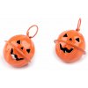 Rolnička tekvica halloween Ø24 mm s krúžkom - 2 ks 2 oranžová dyňová