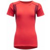 DEVOLD Dámske tričko HIKING WOMAN - mak/červená repa - červené Veľkosť: XS