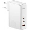 Nabíjačka do siete Baseus GaN5 Pro, 2x USB-C + USB-A 140W (CCGP100202) biela