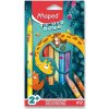 Pastelky Maped Jumbo Jungle Fever - 12 farieb, trojhranné