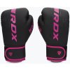 Boxerské rukavice RDX F6 čierno-ružové BGR-F6MP (6 oz)