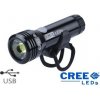 Svetlo na bicykel predné MPB dióda Cree XML-T6 1000 Lm,USB