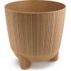 Kvetináč plast béžový Prosperplast 19,5 cm x 19,5 x 19,4 cm