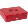 DEMA Kovová pokladnička a mincovníkom DGK 300 červená