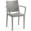 Rojaplast Záhradná stolička MOSK ARMCHAIR Sivá