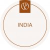 Davídkovo koření Etiketa India, béžová priemer 4,5 cm 1 ks