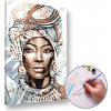 Maľovanie podľa čísel AFRICKÁ ŽENA – stredná náročnosť