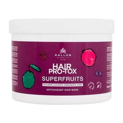 Kallos Cosmetics Hair Pro-Tox Superfruits Antioxidant Hair Mask posilující maska na vlasy 500 ml pro ženy