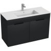 Kúpeľňová skrinka s umývadlom Jika Cube 100x43x62,2 cm antracit mat H4536511763521