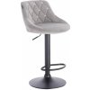 Barová stoličky Apolo Crystal Velur Silver