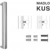 FT - MADLO kód K40 40x20 mm SP ks Rozteč madla: 800 mm, Dĺžka: 820 mm, Rozmer profilu madla: 40x20 mm NEM - nerez matná (F60)
