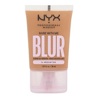 NYX Professional Makeup Bare With Me Blur Tint Foundation zmatňující make-up se středním krytím 14 medium tan 30 ml
