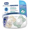 Chicco Physio Light Physio Forma Night cumlík Gold/Green 2 ks