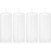 Tradičná parafínová sviečka bez vône Drobo 4 ks
