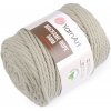 Pletacia priadza Macrame Rope Ø5 mm 500 g rozčesávacia - 1 ks 3 (753/201) režná svetlá