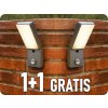 ORNO Záhradné LED svietidlo s pohybovým senzorom ENID 10W, 800LM, sivé, 1+1 zadarmo! [AD-OP-6605GLPMR4]