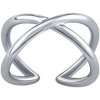 SILVEGO Slušivý otvorený strieborný prsteň Arin Infinity RMM22726