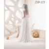 Dlhý svadobný závoj 170-350 cm: ZD-121 - rôzne dĺžky Výber farby: ivory, Variant: Variant D: 350 cm