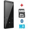 Audio prehrávač BENJIE M3 Bluetooth MP4 MP3 FM Rádio Diktafón E-kniha 64 GB