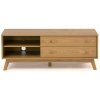 TV stolík v dekore duba v prírodnej farbe 130x50 cm Kensal – Woodman