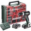 Metabo SB 18 L BL Set, 613157710 aku rázový uťahovač, 65 Nm, 18 V, 2 Ah, LiHD, bez kefiek, + púzdro, vr. 2x aku, vr. nabíjačky, vr. príslušenstva; 613157710