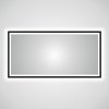 ESMIRA M-SQUARE-B-120x60-02-4000K Nástenné LED zrkadlo s okrajovým osvetlením v čiernom ráme 37W, Š120xV60cm, 4000K