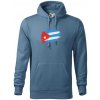Kuba vlajka - Mikina pánska Cape s kapucňou - 2XL ( Denim )