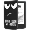 Armori Trimer T062, púzdro pre Pocketbook 629 Verse / 634 Verse Pro - magnetické zatváranie, AutoSleep, motív Dont Touch (Obal na čítačku Pocketbook 629 Verse / 634 Verse Pro - ARMORI TRIMER T062, mot