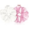 GLOV Satin Scrunchies M gumičky do vlasov Beige/Pink 2 ks