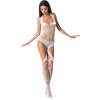 Passion BS060 biely sexy bodystocking
